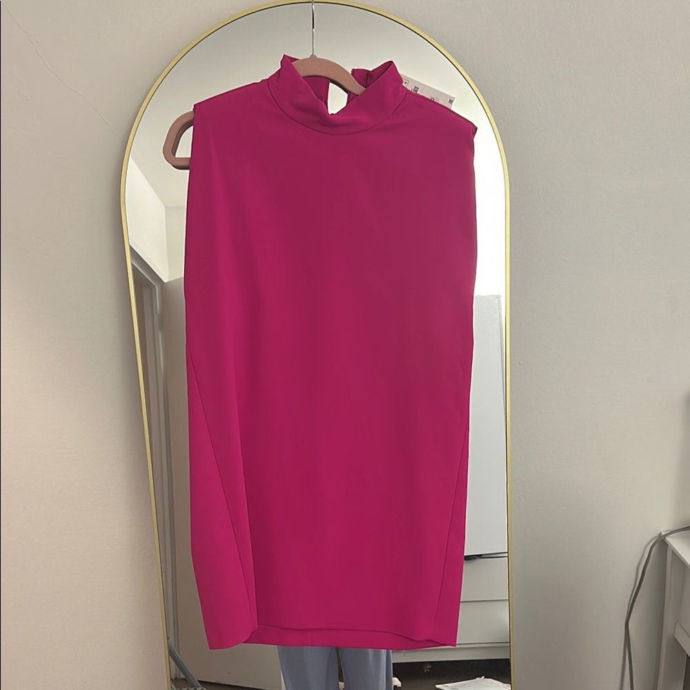 Vibrant Pink Sleeveless Dress
